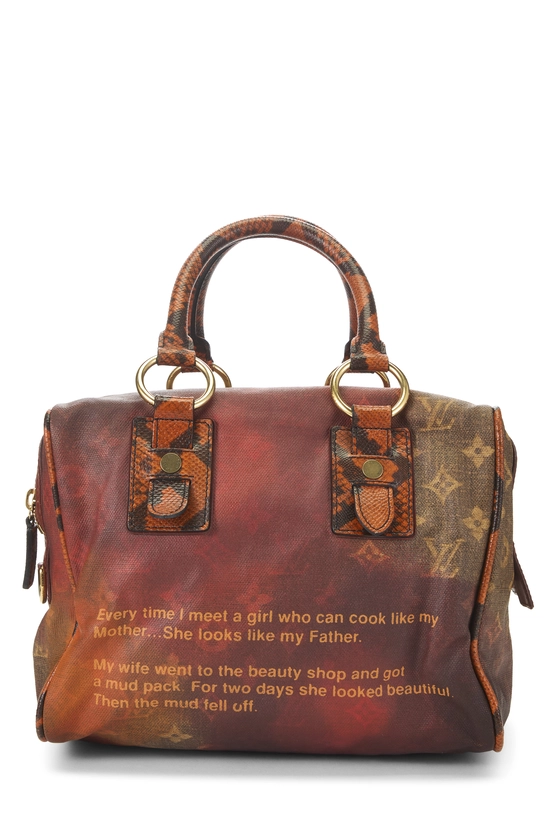 Richard Prince x Louis Vuitton Orange Monogram Heartbreak Jokes Handbag, , large image number 0