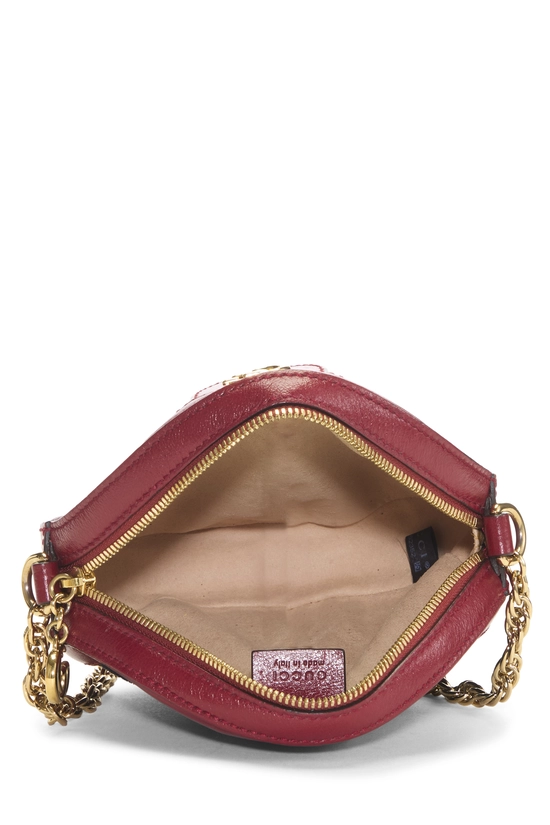 Navy Suede Ophidia Round Shoulder Bag Mini, , large image number 5