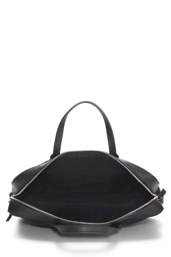 Black Techno Canvas Web Briefcase, , large image number 5