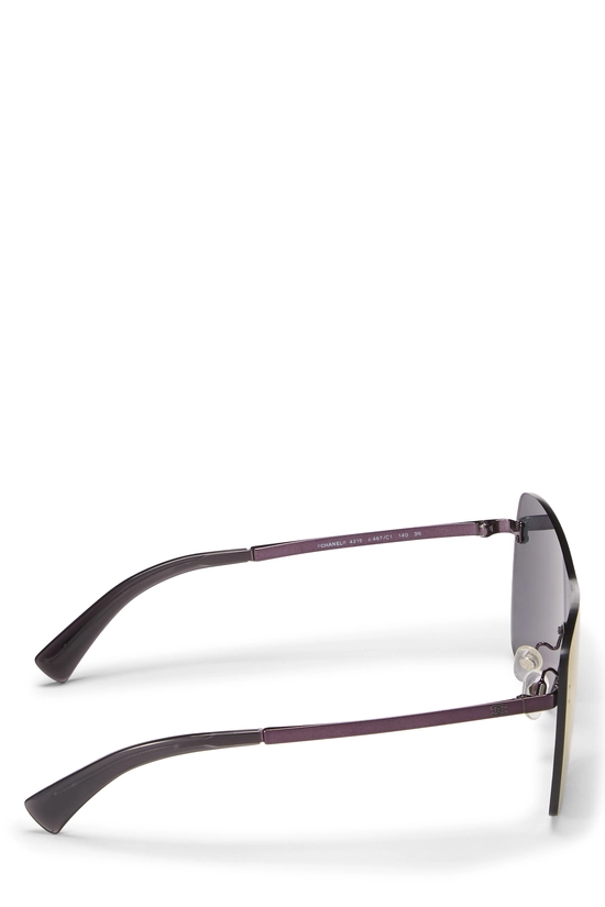 Purple Metal Shield Sunglasses 4215, , large image number 3