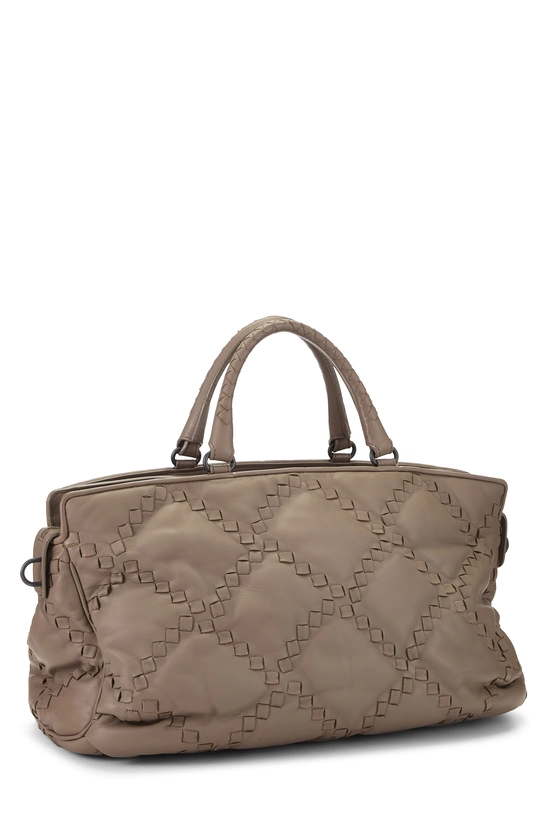 Grey Intrecciato Convertible Tote, , large image number 1