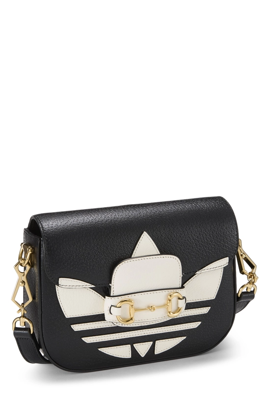 Pre-Owned Adidas x Gucci Leather 1955 Horsebit Shoulder Bag Medium