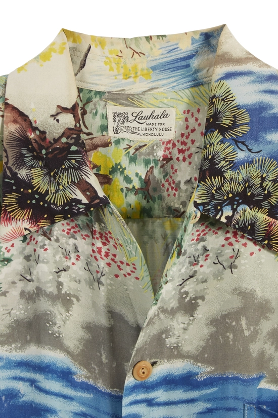 Multicolored Graphic Lauhala Hawaiian Shirt, , large image number 2