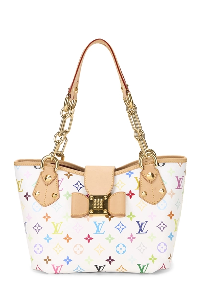 Louis Vuitton Takashi Murakami x Louis Vuitton White Monogram Multicolore Annie MM