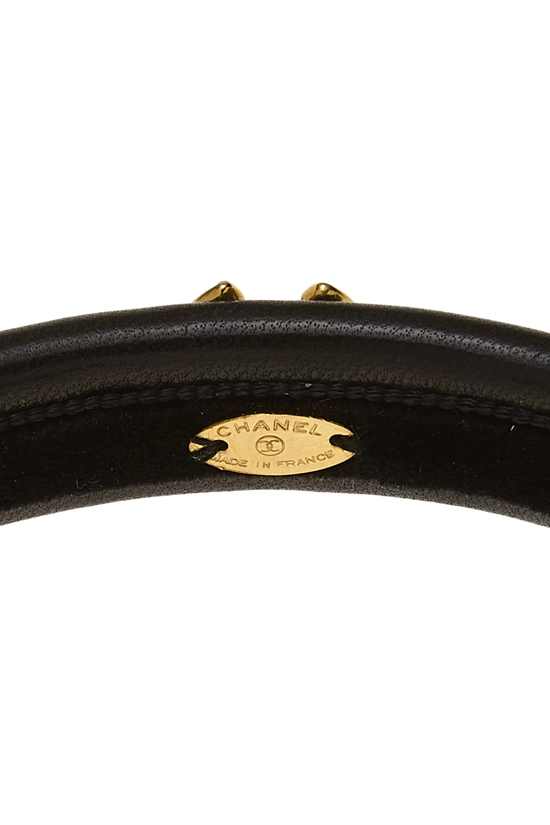 Black Leather Headband, , large image number 2