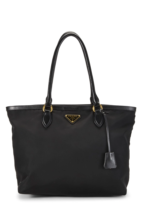 Black Nylon Handbag, , large image number 0