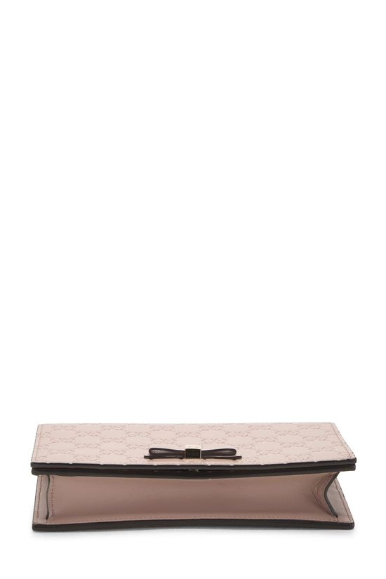Pink Guccissima Bow Wallet On Chain (WOC), , large image number 4