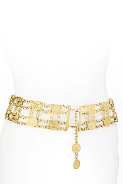 Gold Coin Chain Belt, , large