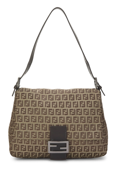 Fendi Brown Zucchino Canvas Mama