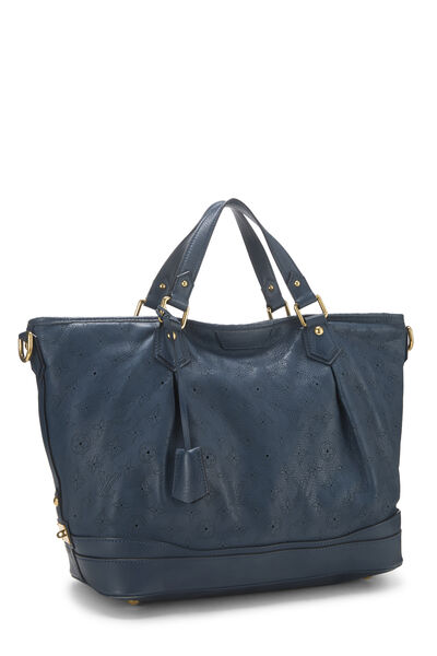 Blue Monogram Mahina Leather Stellar GM, , large