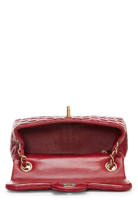 What Goes Around Comes Around Chanel Red Lambskin Cc Chic Flap Bag