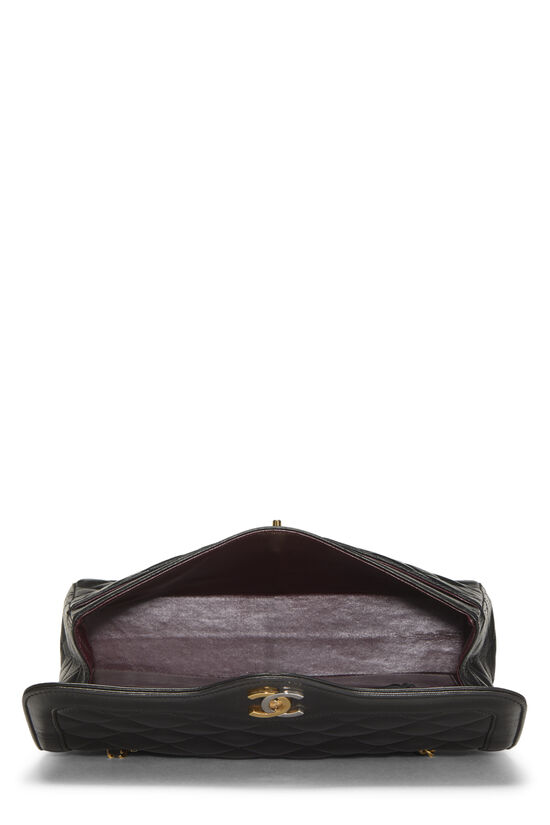 Black Quilted Lambskin Paris Limited Double Flap Medium, , large image number 5
