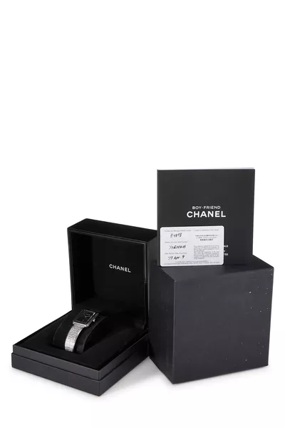 Silver Stainless Steel Boyfriend Watch, , large