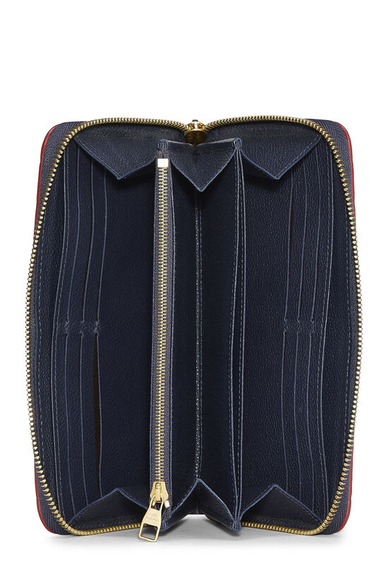 Louis Vuitton Vintage Bleu Infini Monogram Empreinte Zippy