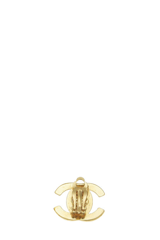 Gold 'CC' Turnlock Earrings Medium, , large image number 1
