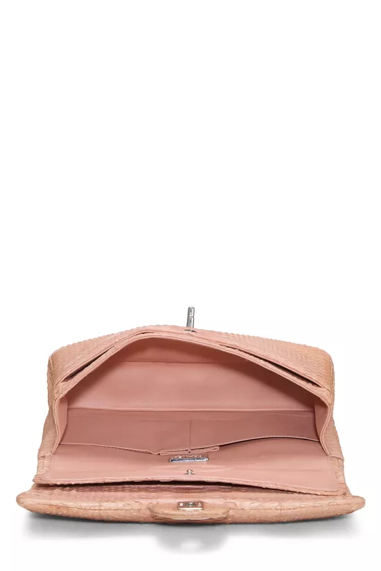 Pink Python Classic Double Flap Medium, , large image number 5