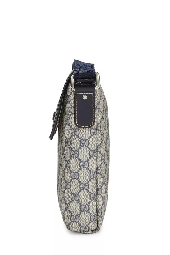 Navy GG Supreme Canvas Flap Messenger Small, , large image number 2
