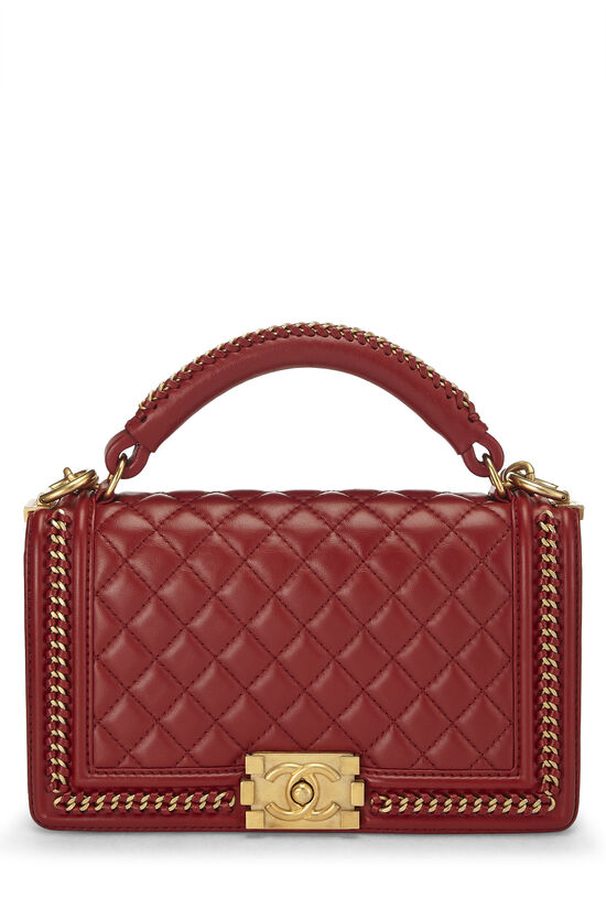 CHANEL, Bags, Stunning Red Chanel Medium Boy Bag 29 Authentic