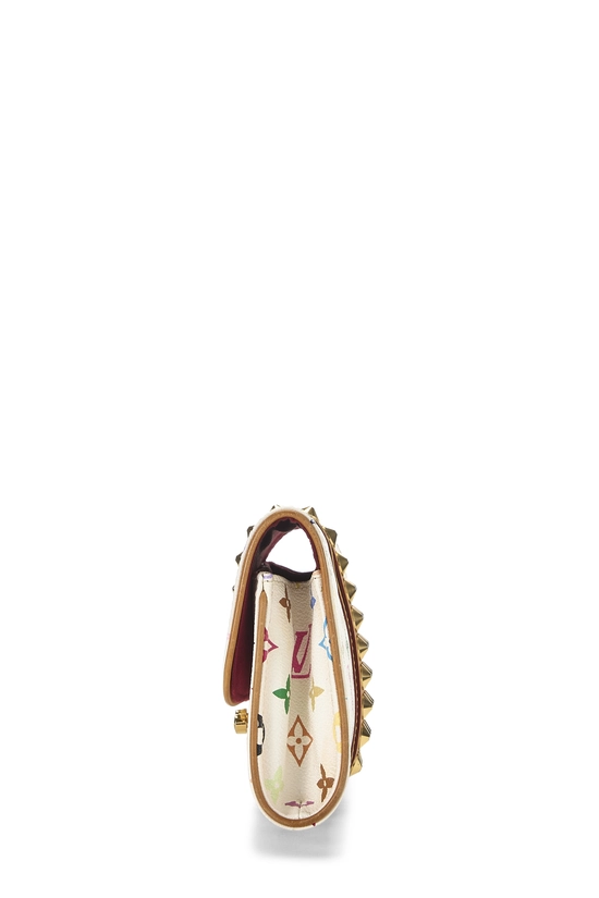 Takashi Murakami x Louis Vuitton White Monogram Multicolore Pochette Courtney, , large image number 2