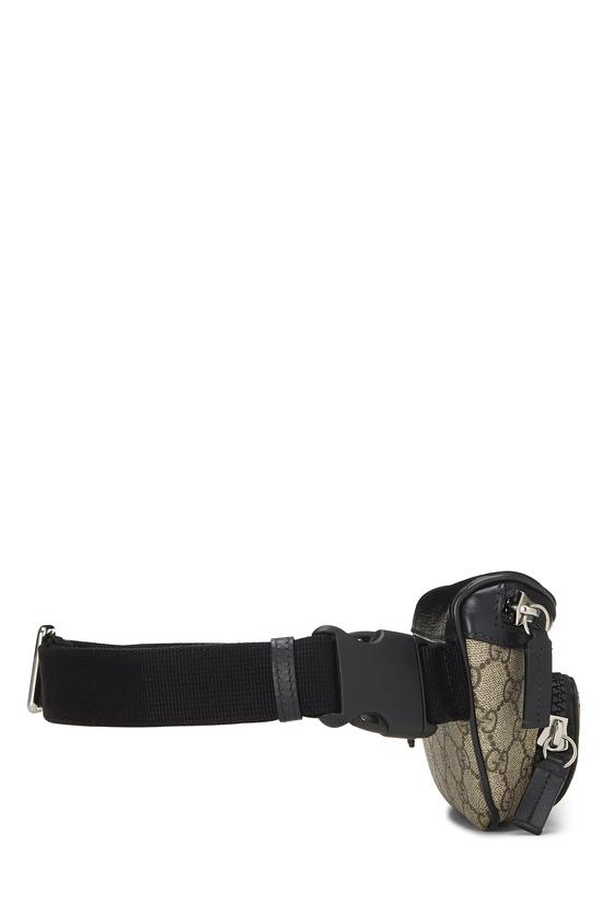Black GG Supreme Canvas Eden Belt Bag, , large image number 2