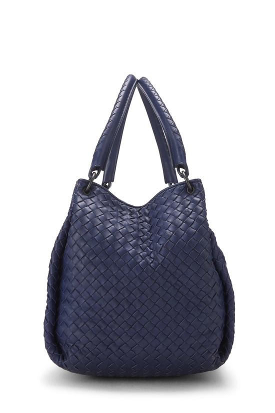 Purple Intrecciato Leather Parachute Bag Medium, , large image number 2