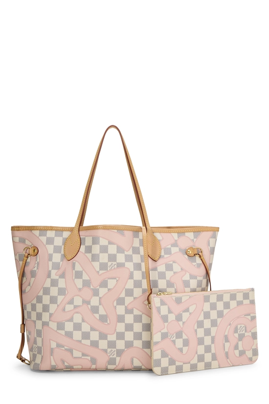 Pink Summer Spirit Damier Azur Tahitienne Neverfull MM, , large image number 3