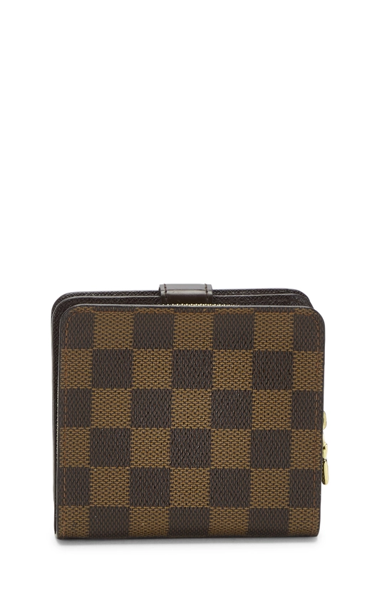 Damier Ebene Compact Zip Wallet, , large image number 2
