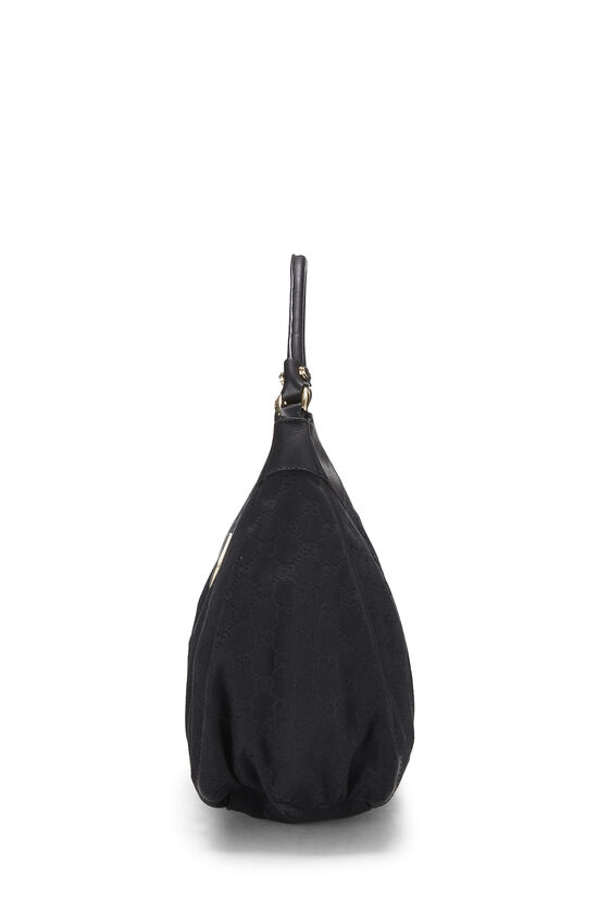 Black Original GG Canvas D-Ring Abbey Shoulder Bag, , large image number 2