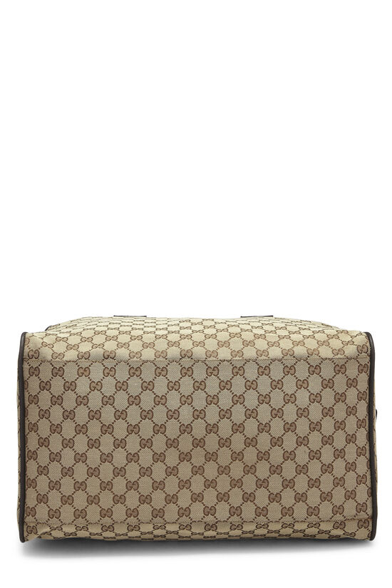 Gucci Dark Brown Guccissima Leather Carry-On Travel Duffle Bag