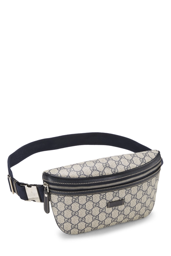 Navy GG Supreme Canvas Waist Pouch Large, , large image number 1