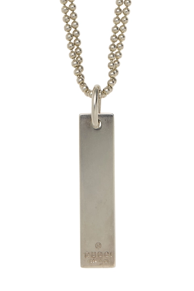 Silver Logo Necklace, , large