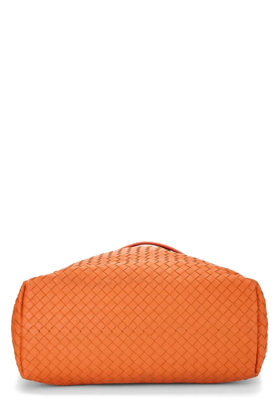 Orange Intrecciato Garda Tote Medium, , large image number 4
