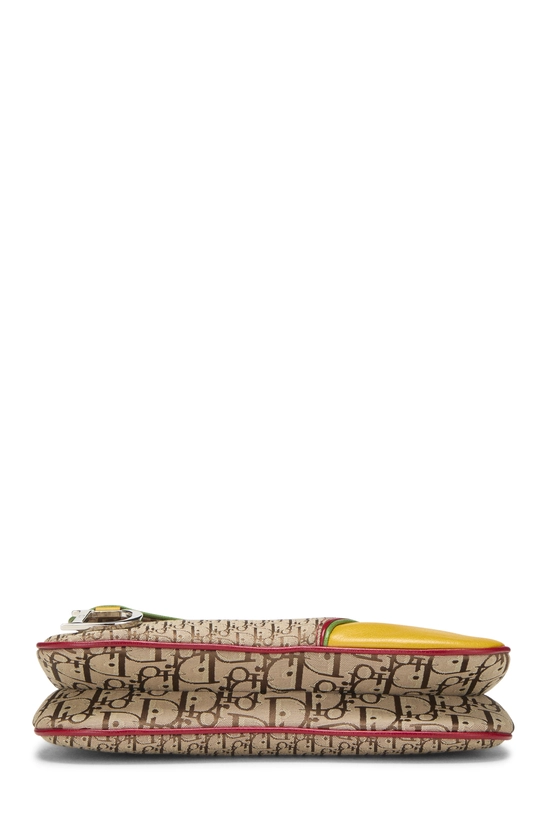 Beige Trotter Canvas Rasta Double Saddle Bag, , large image number 4