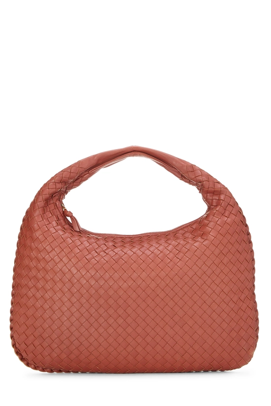 Orange Intrecciato Veneta Hobo Medium, , large image number 0