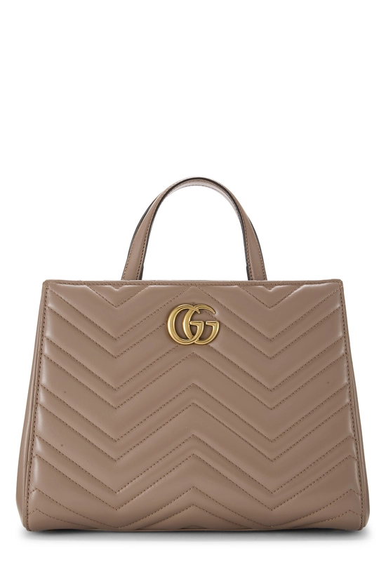 Pink Leather GG Marmont Top Handle Bag Small, , large image number 0