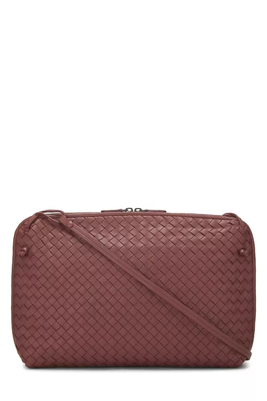 Pink Intrecciato Leather Nodini Crossbody, , large image number 3