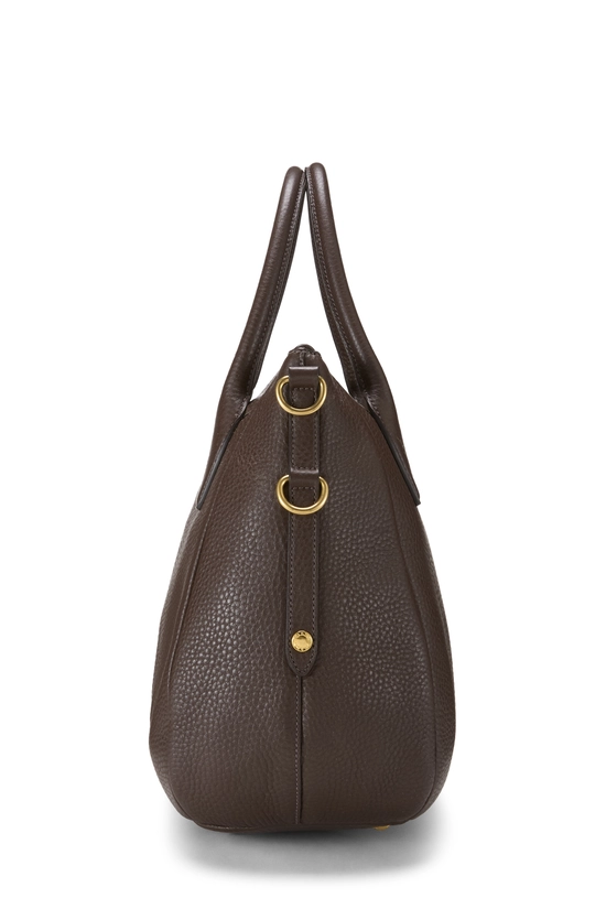 Brown Vitello Daino Sacca 2 Manici, , large image number 2