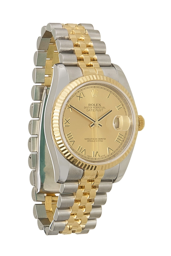 18K Gold Roman Dial Datejust 16233 36mm, , large image number 0