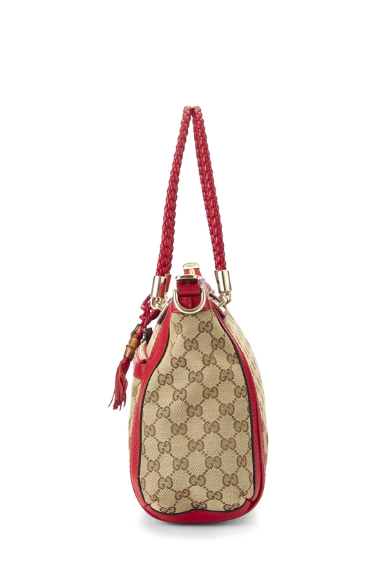 Red Original GG Canvas Bella Zip Tote, , large image number 2