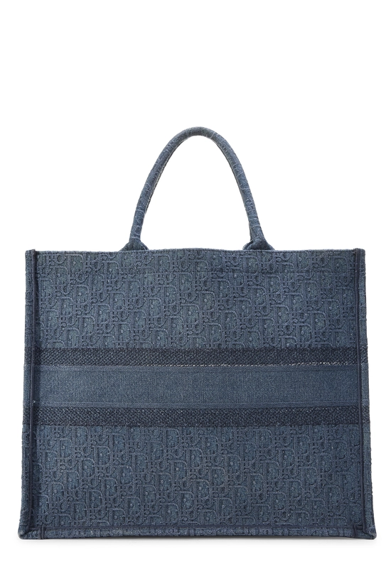 Blue Oblique Denim Book Tote Large, , large image number 3