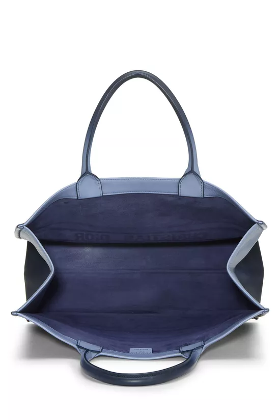 Blue Calfskin Book Tote Large, , large image number 5