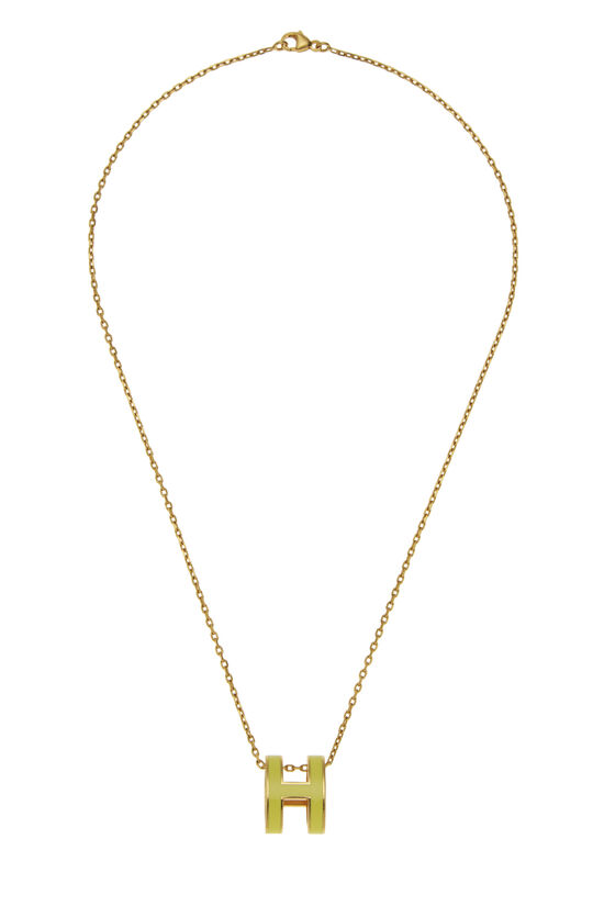 Gold & Yellow Pop H Necklace, , large image number 0