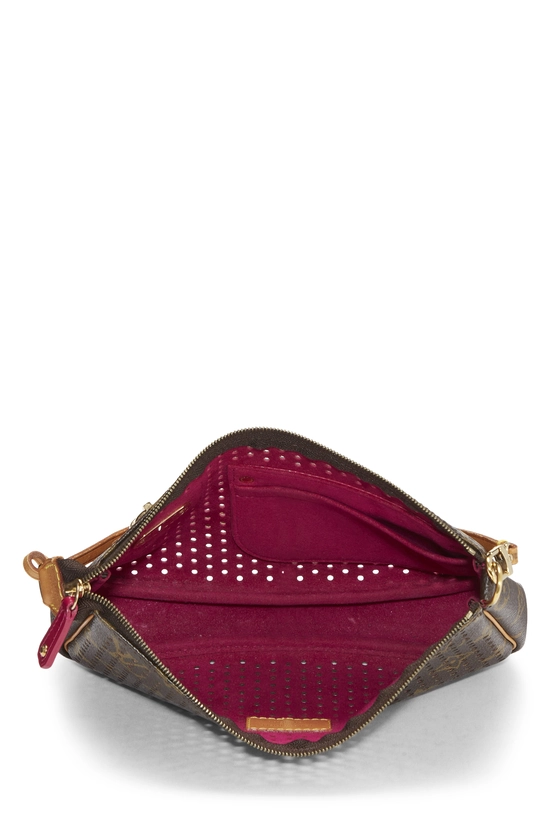 Pink Monogram Perforated Pochette Accessoires, , large image number 5