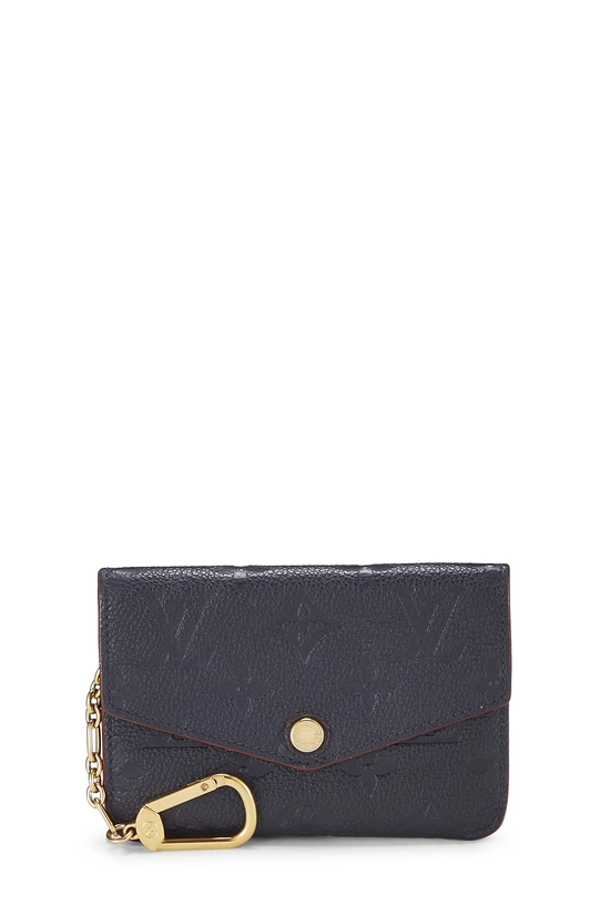 Bleu Infini Empreinte Leather Pochette Clefs, , large image number 0
