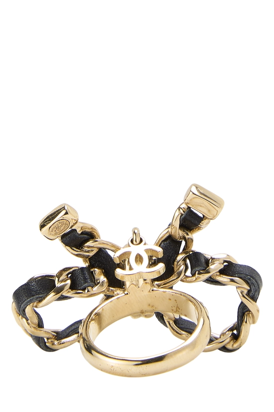 Black Gold Bow Ring, , large image number 3