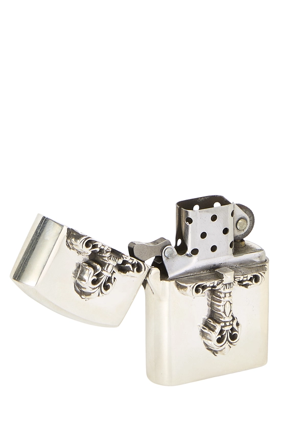 Sterling Silver Filigree Cross Lighter , , large image number 3