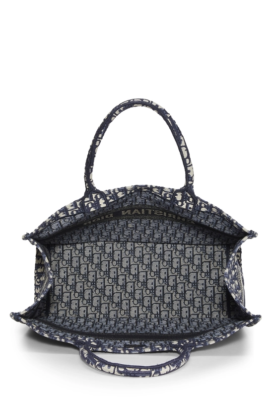 Navy Oblique Canvas Book Tote Large, , large image number 5