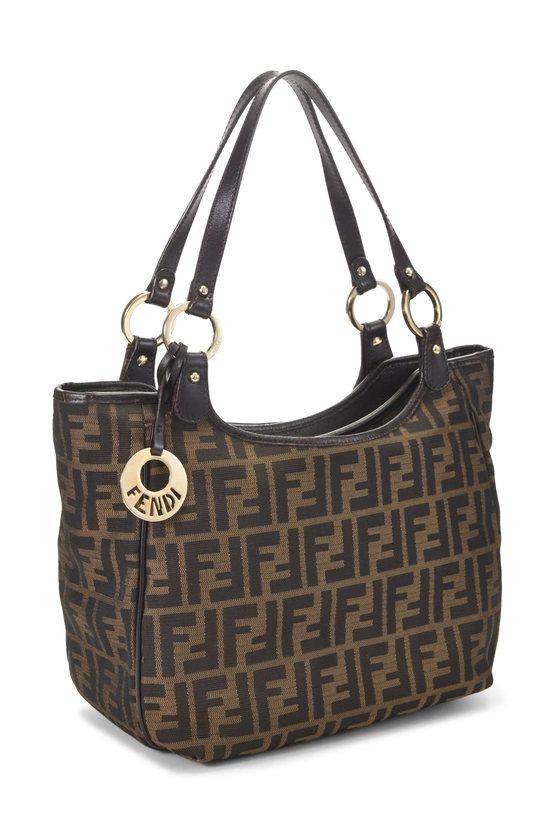 Brown Zucca Canvas Shoulder Bag Medium, , large image number 1