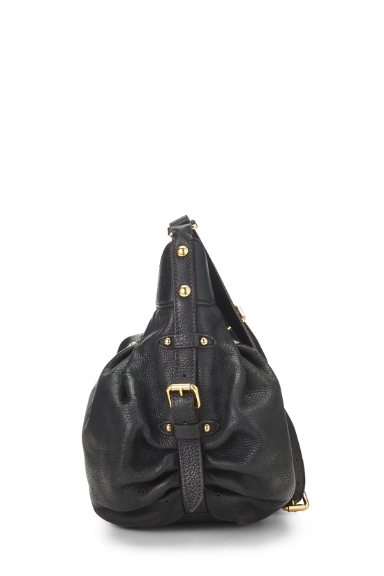 Black Monogram Mahina Leather XS, , large image number 2