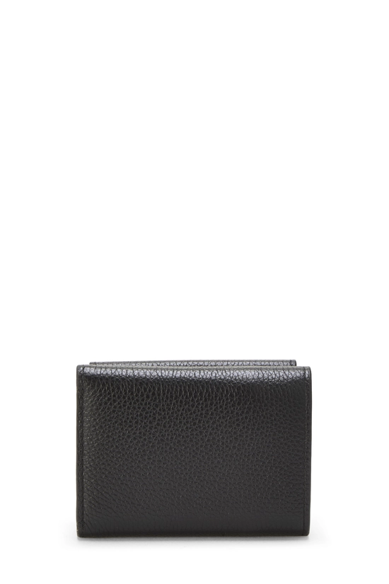 Black Vitello Daino Compact Wallet, , large image number 2